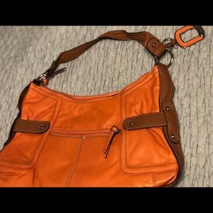 Tignanello orange handbag